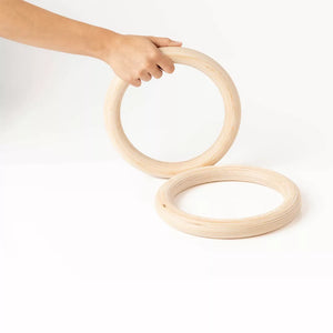 Anillos de gimnasia de madera
