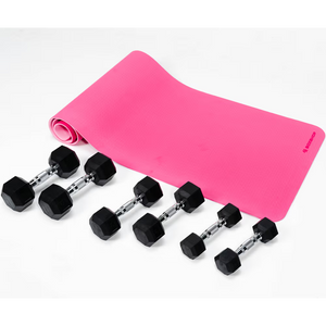 Combo Mancuernas + Mat de Yoga · 5, 8 y 10 lb