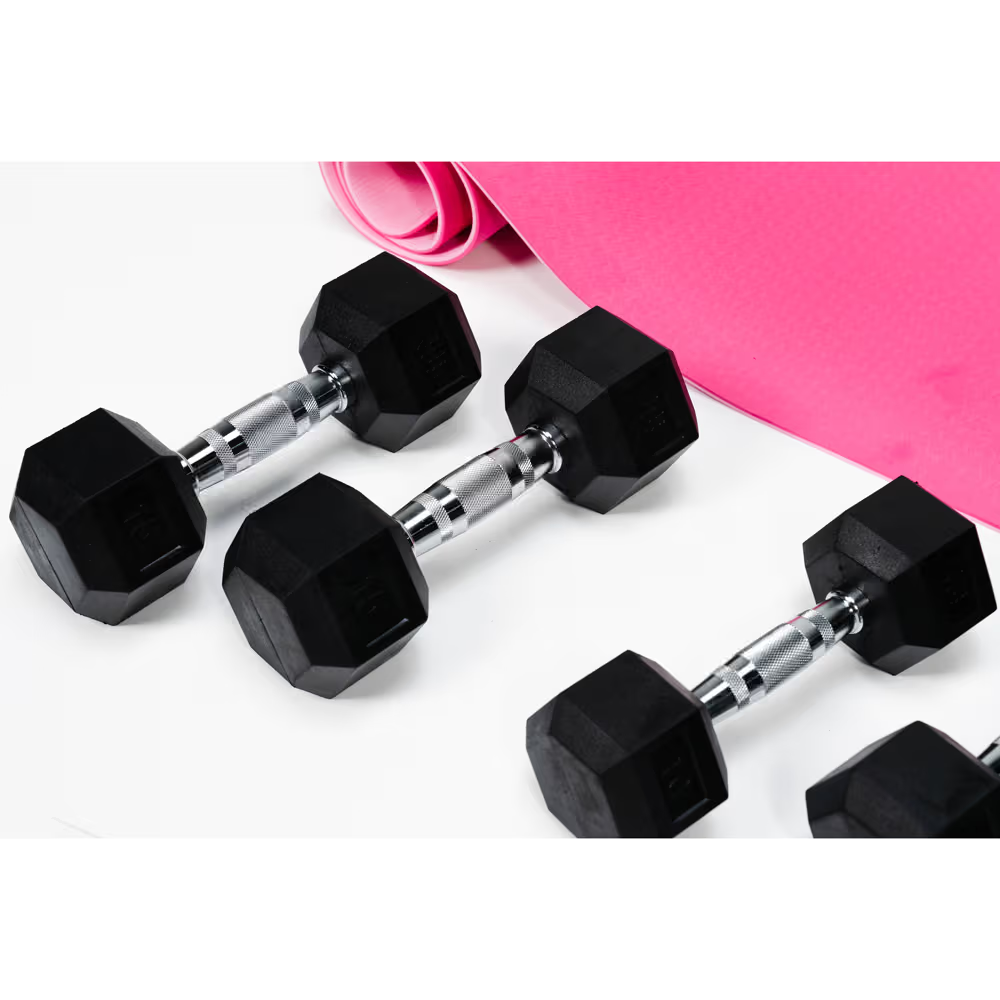 Combo Mancuernas + Mat de Yoga · 5, 8 y 10 lb