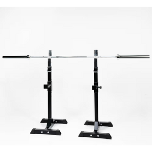 Pack Garage Gym Básico · Rack + Barra