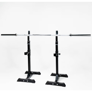 Pack Garage Gym Básico · Rack + Barra